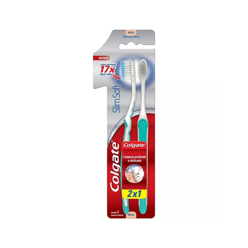Escova Dental Colgate Slim Soft Ultra Compacta Leve 2 Pague 1