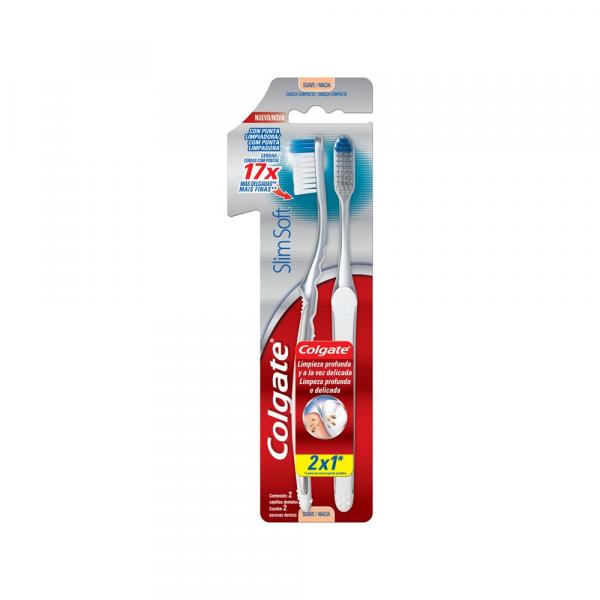 Escova Dental Colgate Slim Soft 2 Unidades