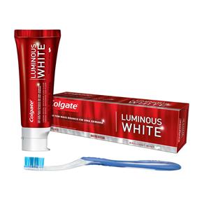Escova Dental Colgate Twister + Creme Dental Luminous White 90g