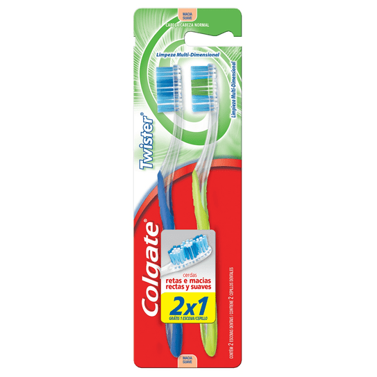 Escova Dental Colgate Twister Macia 2un Promo Leve 2 Pague 1