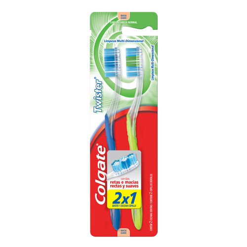 Escova Dental Colgate Twister Macia 2 Unidades
