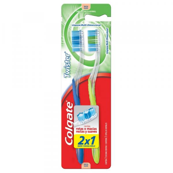 Escova Dental Colgate Twister 2 Unidades Leve 2 Pague 1
