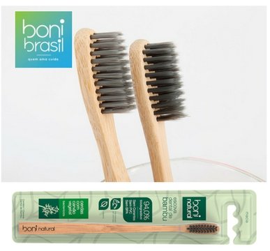 Escova Dental de Bambu Boni Natural - Vegano