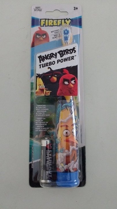 Escova Dental Elétrica Infantil - Angry Birds