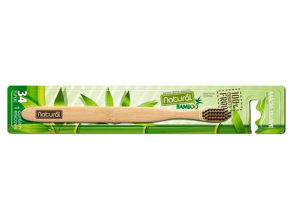 Escova Dental Macia Suave Biodegradável Vegan Bamboo Natural