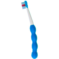Escova Dental Mam Infantil de Cabo Curto Azul