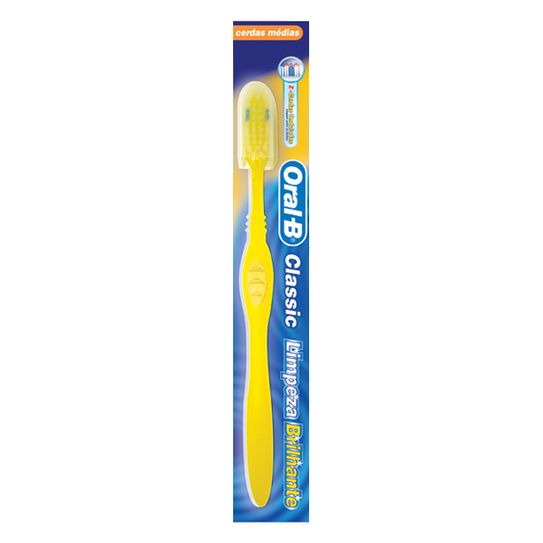 Escova Dental Oral B Classic Limpeza Brilhante.