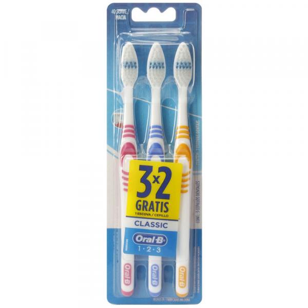 Escova Dental Oral B 3D Classic N 40 - Leve 2 Pague 1