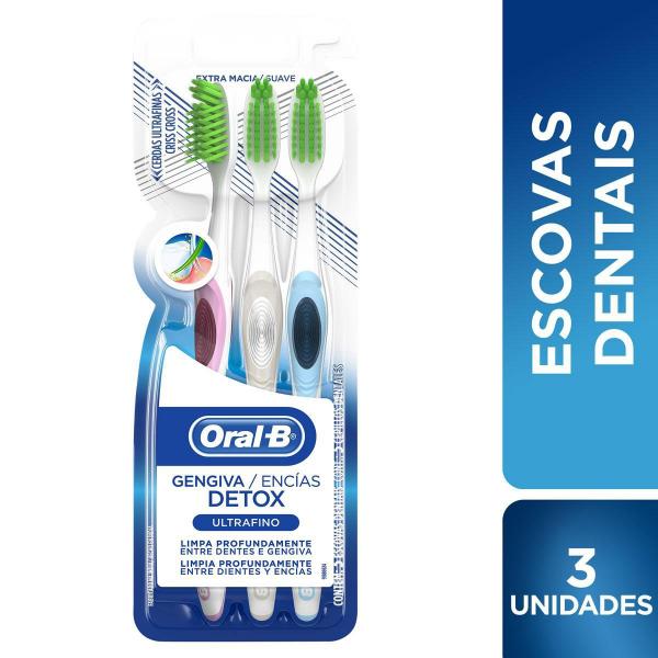 Escova Dental Oral-B Detox Ultrafino 3 Unidades