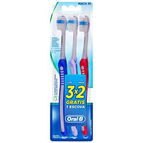 Escova Dental Oral-B Indicator Plus 30 Macia Leve 3 Pague 2