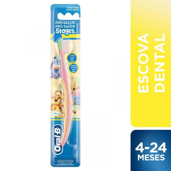 Escova Dental Oral-B Infantil Stages 1- 4 a 24 Meses