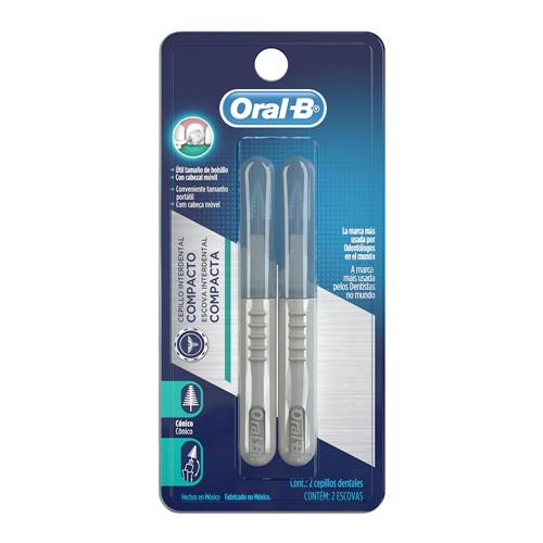 Escova Dental Oral B Interdental Compacta Cônica com 2 Unidades