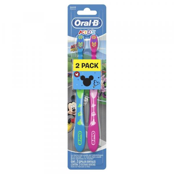 Escova Dental Oral-B Kids Mickey Pack com 2 Unidades - Oral B