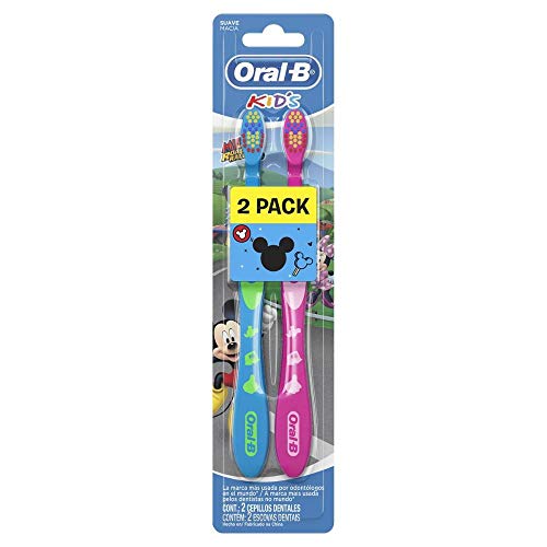 Escova Dental Oral-B Kids Mickey Pack com 2 Unidades
