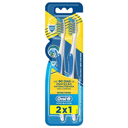 Escova Dental Oral-B Pro-Saúde Antibacteriana - 2 Unidades