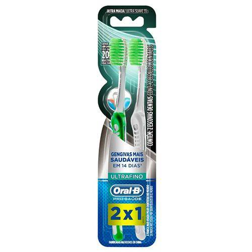 Escova Dental Oral-b Pró-saúde Ultrafino Macia 35 Leve 2 Pague 1