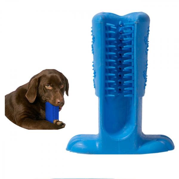 Escova Dental para Pets 14cm Azul Truqys