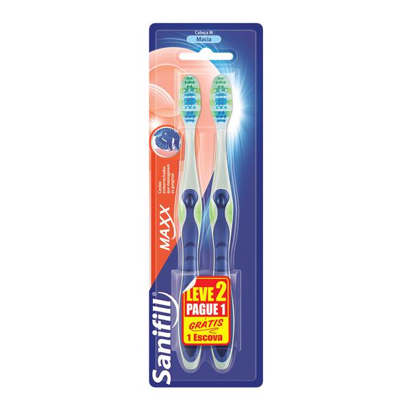 Escova Dental Sanifill Maxx Macia Leve 2 Pague 1