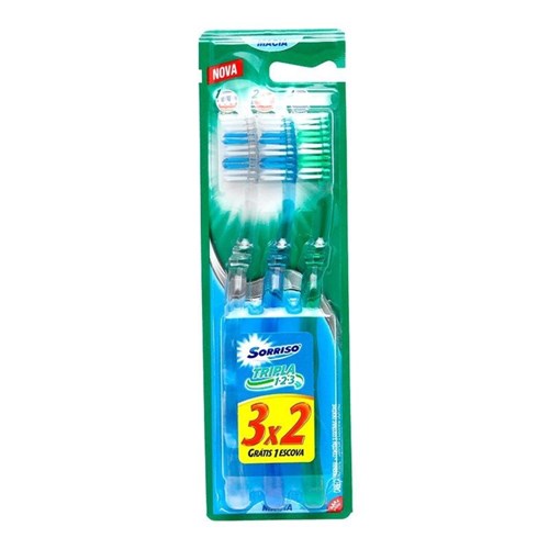 Escova Dental Sorriso Tripla 123 Leve 3 Pague 2