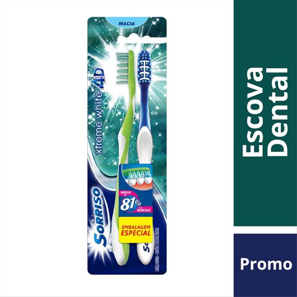 Escova Dental Sorriso Xtreme White 4D Leve 2 Pague 1