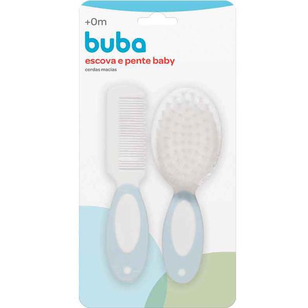 Escova e Pente Baby Azul - Buba