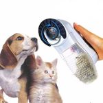 Escova Elétrica Aspirador Suga Pelo Pet Cachorro e Gato Portátil