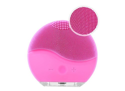 Escova Elétrica de Limpeza Facial (Rosa)