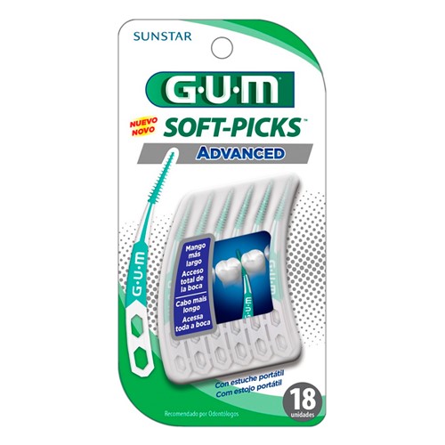 Escova Interdental Gum Soft-Picks Advanced com 18 Unidades