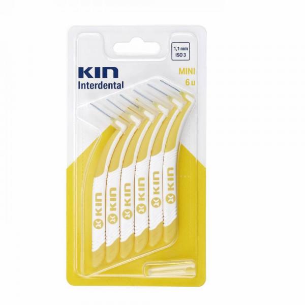 Escova Kin Interdentária Mini (1,1mm - ISO3) - Amarela - Pharmakin
