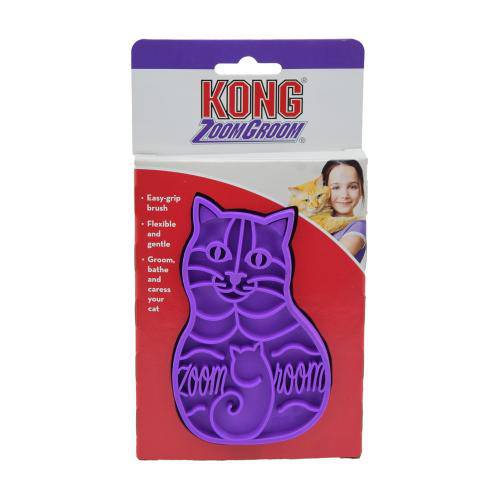 Escova Kong Zoomgroom Cat - Roxa