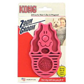 Escova Kong ZoomGroom Dog - Pink