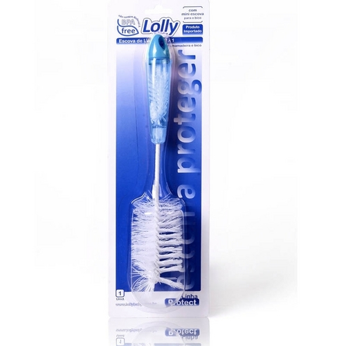 Escova para Limpeza 2x1 Lolly Azul
