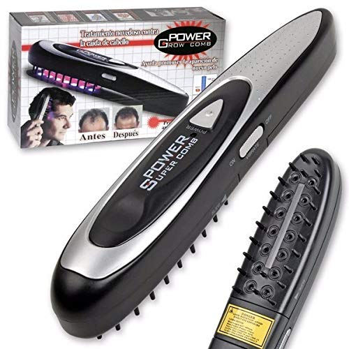 Escova Pente Laser Estimulador para Crescer Cabelo - Contra Queda de Cabelo Calvice Hair Grow Comb