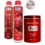 Combo 1ka Steel Natural Alis Ativo+shampoo +Creme De 1kg