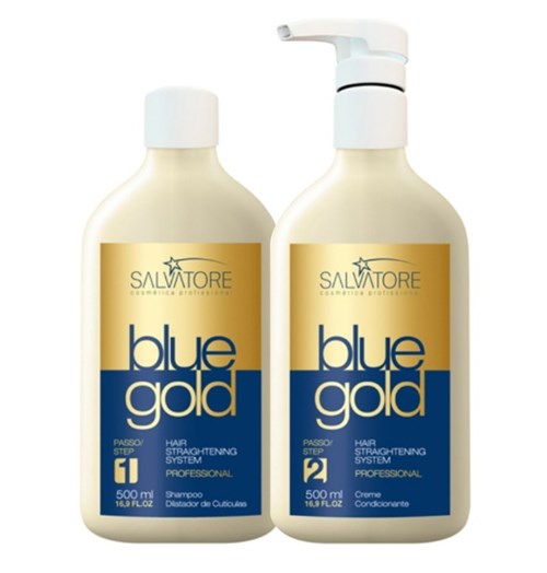 Escova Progressiva Blue Gold Salvatore 2x500ml