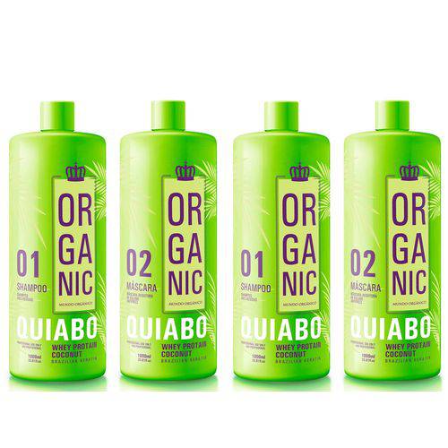 Escova Progressiva Definitiva de Quiabo Organic 4X1 Litro