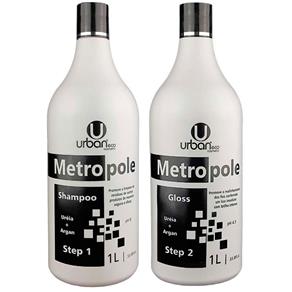 Escova Progressiva Metropole Ureia + Argan 2x1 Litro - Urban Eco