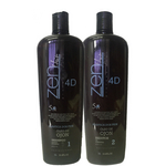 Escova Progressiva Zen Hair Plástica dos Fios 5x 4d 2x1l