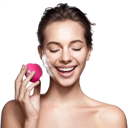 Escova Sônica para Limpeza Facial Bella Mini Multilaser Recarregável Rosa - HC183
