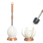 Escovas de toucador com Holder, WC Compact bacia Escova com punho longo Cleaning products