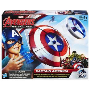 Escudo Lançador Capitão América - Avengers - Tamanho Único - Azul
