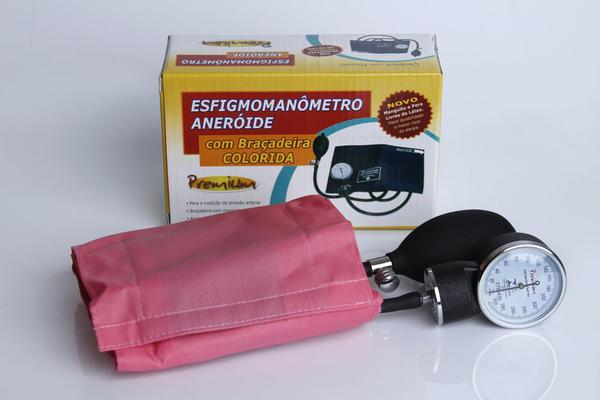 Esfigmomanômetro Aneróide Premium Rosa