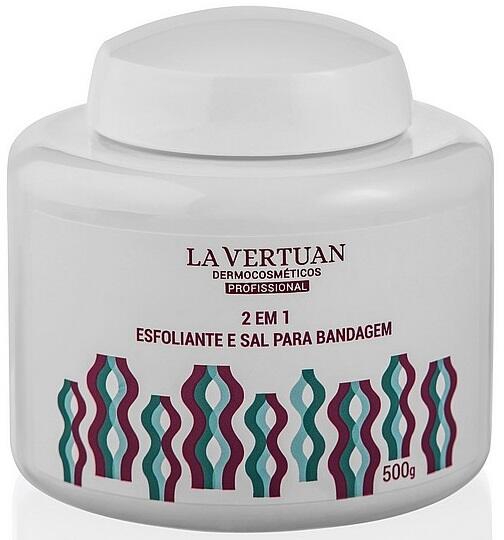 Esfoliante e Sal para Bandagem 500g - 2 em 1 - La Vertuan