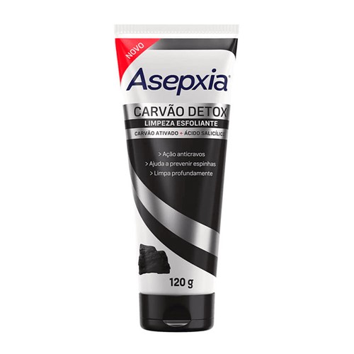 Esfoliante Facial Asepxia Carvão Detox 120g
