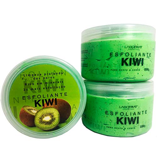 3 Esfoliantes de Kiwi para Rosto e Corpo 330g Labotrat