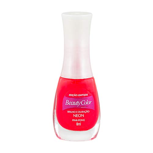 Esmalte Beauty Color Neon Cor Pink-Pong com 8ml