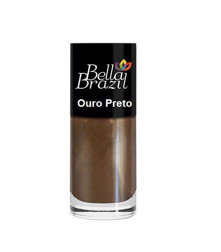Esmalte Bella Brazil Cobre Metalizado Ouro Preto - 208
