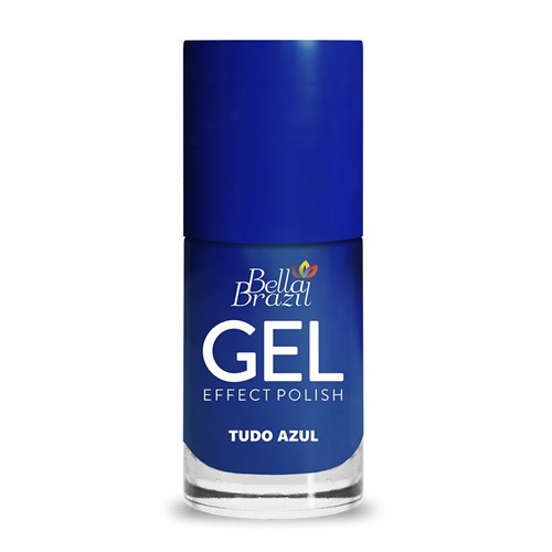 Esmalte Bella Brazil Efeito Gel Tudo Azul 8Ml (Bella Brazil)