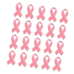 Esmalte câncer de mama consciência caridade fita broche pin borda de prata 20 pcs