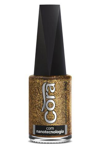 Esmalte Cora 9ml POP Glitter Golden Perfect
